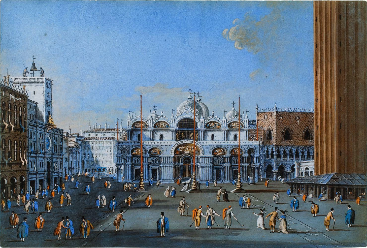 Veduta della Basilica di San Marco a Venezia